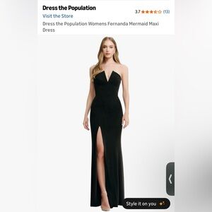 Dress the Population Womens Fernanda Mermaid Maxi Dress